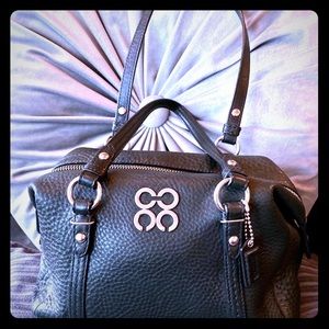 Black Leather Coach Bag